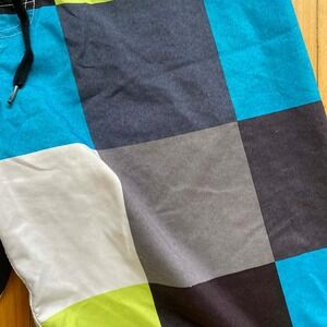 Mens Board Shorts Colorful Plaid Swim Trunks Size Medium